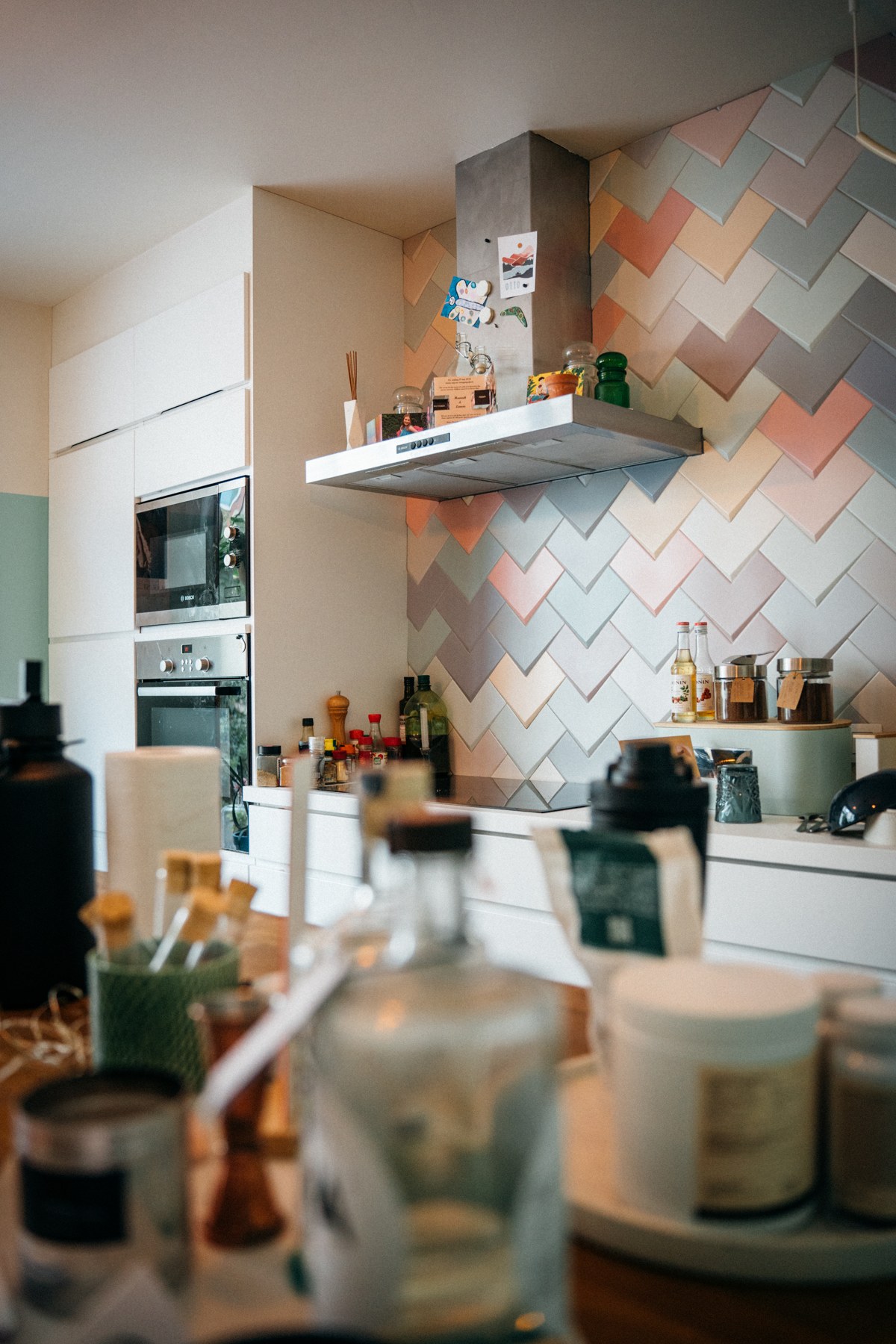The fully equipped shared kitchen